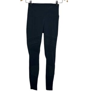 Lululemon Dark Grey Mesh Leggings Women Size 4 BLEMISH